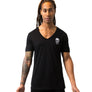 Mens Essential Black V-Neck T-Shirt